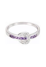 superb silver amethyst cubic zirconia belt buckle baby birthstone ring
